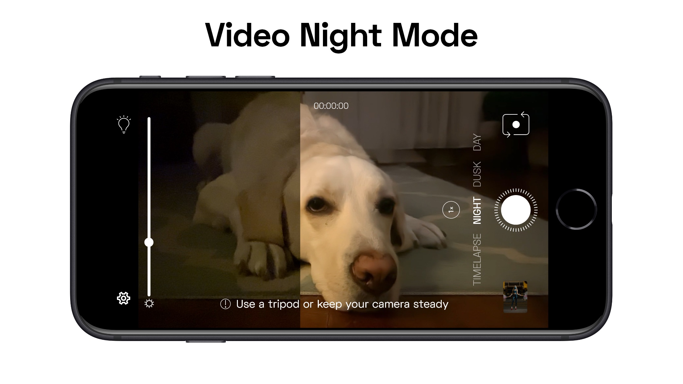 Screenshot do app NeuralCam Night Video
