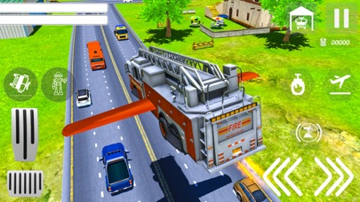 Real Flying Fire Truck Robot Screenshot