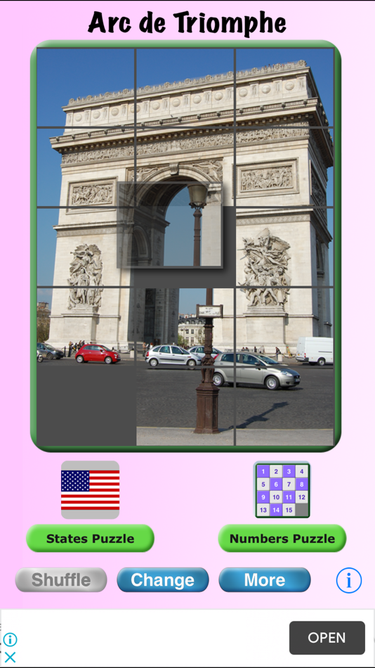 #3. Eiffel Puzzle (iOS) Podle: Daniel Rossler