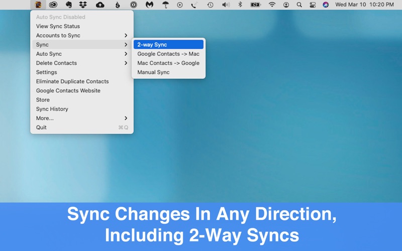 contacts sync for google gmail iphone screenshot 2