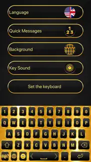 luxury gold keyboard themes iphone screenshot 2