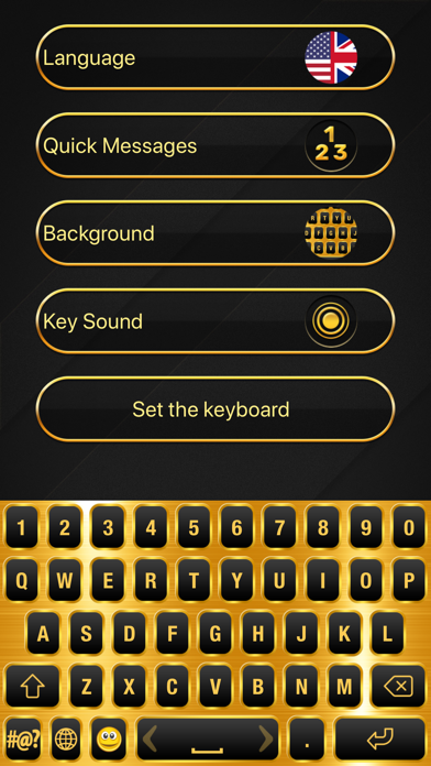 Screenshot #2 pour Or de luxe clavier thème