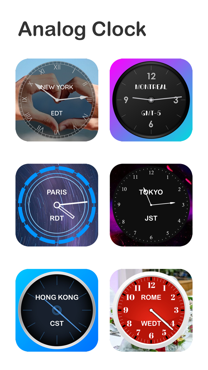 Digital Analog Clock Widget
