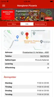 mangleren pizzeria app iphone screenshot 2