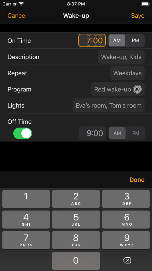 #2. Wake-ups for Philips Hue (iOS) 由: Jean-Francois Hamel