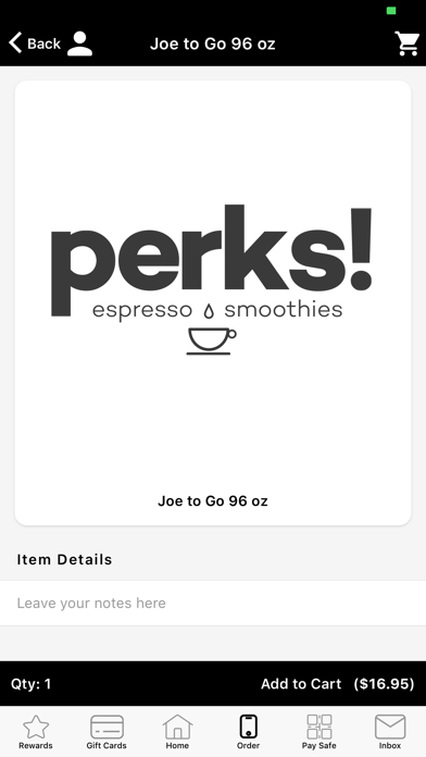 Perks! Coffee Screenshot