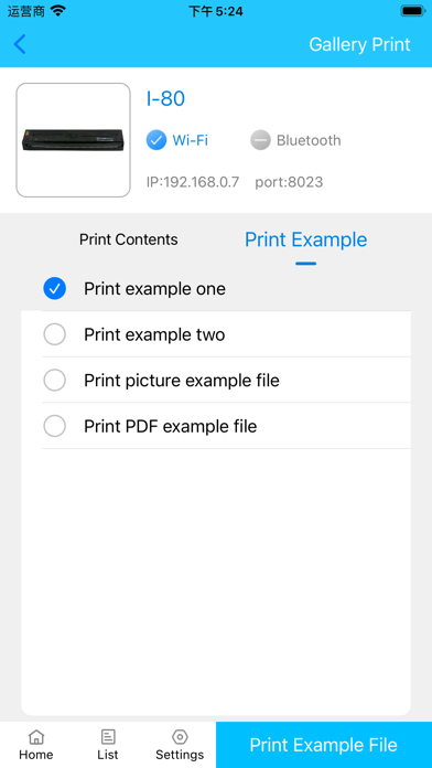 Printek Printer Screenshot