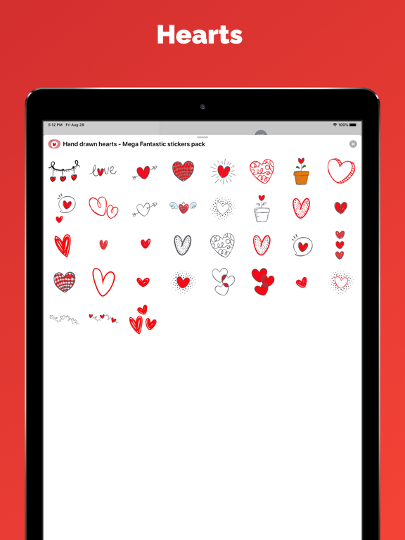 Screenshot #4 pour Autocollants coeur et emoji x