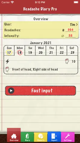 Game screenshot Headache Diary Pro mod apk
