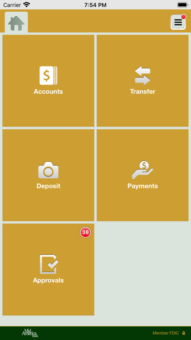 Mid America Bank Business Screenshot