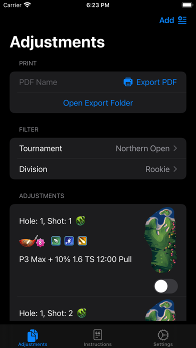 Clash Caddie Notes Screenshot