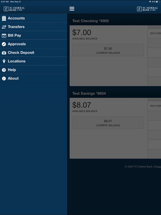 TC Federal Bank Bus for iPad