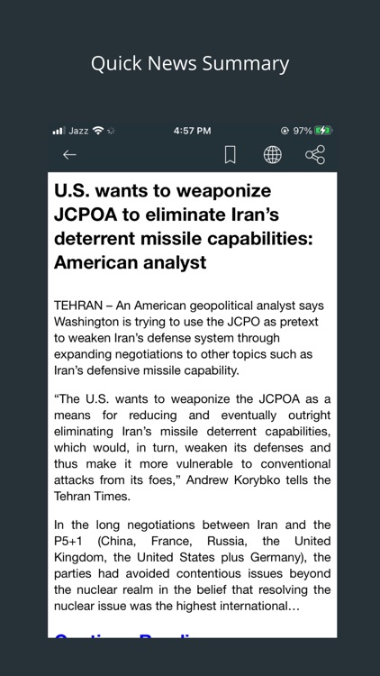 Iran News Reader