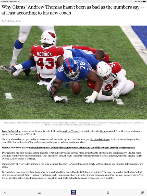 Screenshot #6 pour NJ.com: New York Giants News