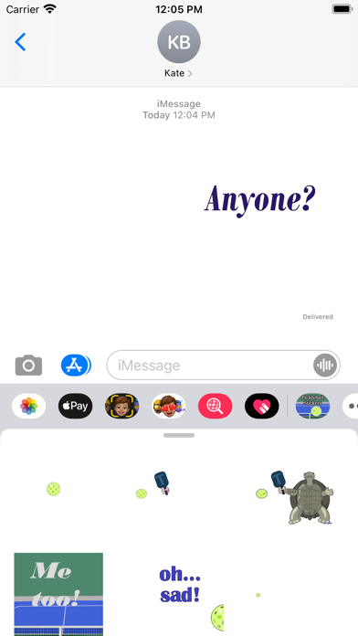 Pickleball Sticker Screenshot