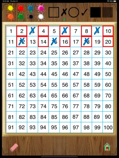 Screenshot von Hands-On Math Hundreds Chart auf dem iPhone 3