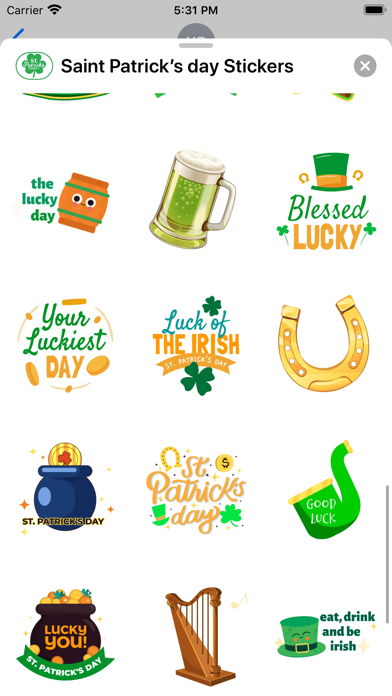 Saint Patrick’s day Stickers Screenshot