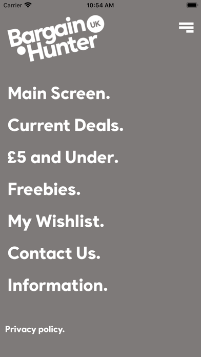 Bargain Hunter UK Screenshot