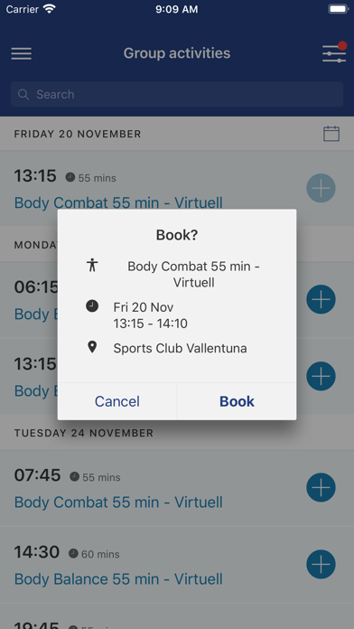 Sports Club Vallentuna Screenshot