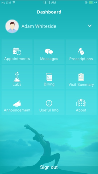 Flourish Patient Portal Screenshot