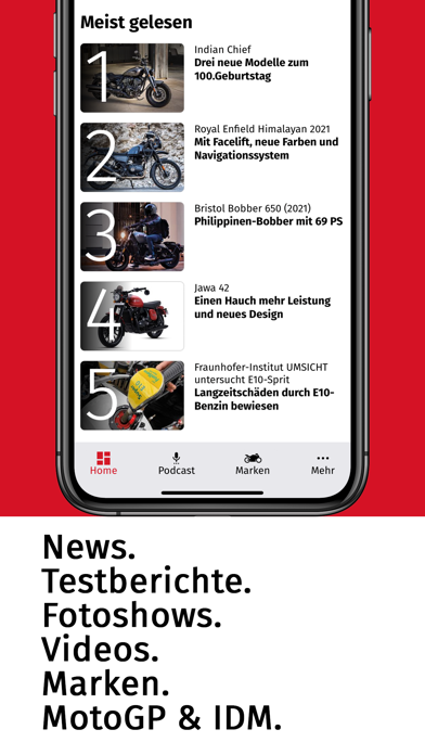 MOTORRAD Online Screenshot