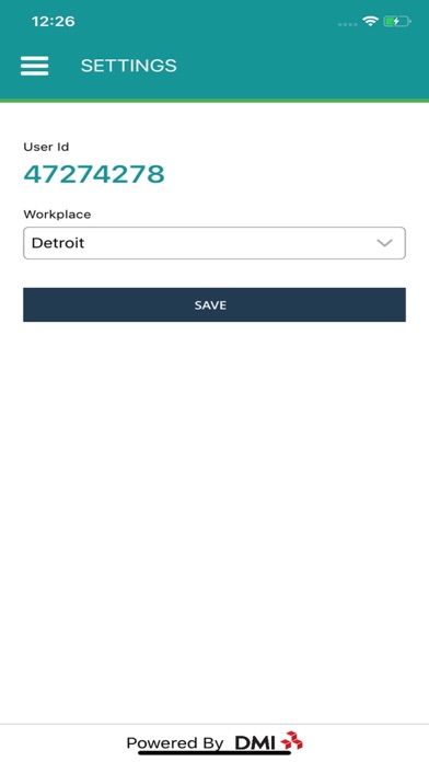 App screenshot