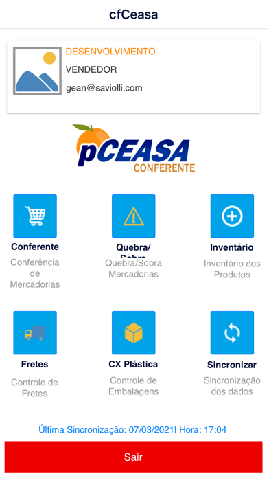 Conferente CEASA Screenshot