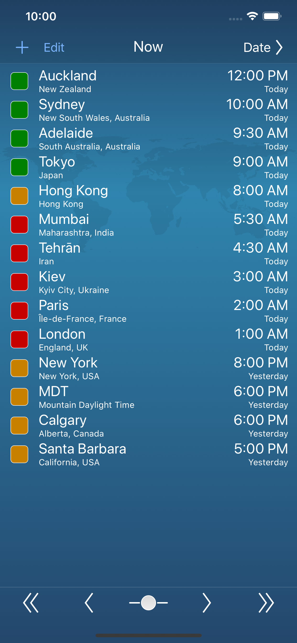 TimeScroller - timezone helper