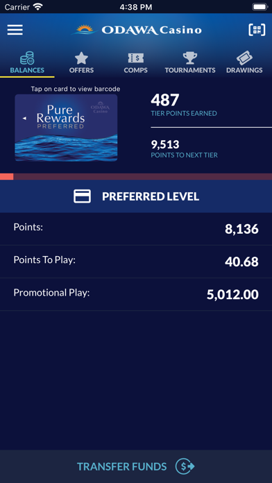 Odawa Casino Screenshot