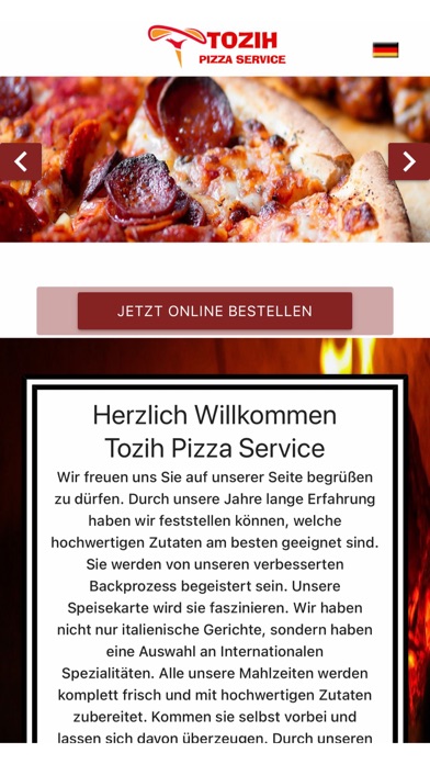 Tozih Pizza Service Screenshot