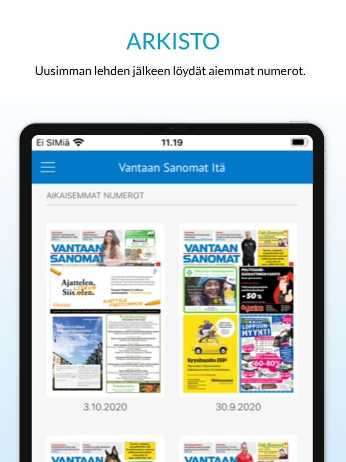 Vantaan Sanomat päivän lehti