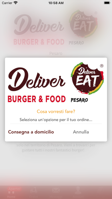 DeliverEat Pesaro Screenshot