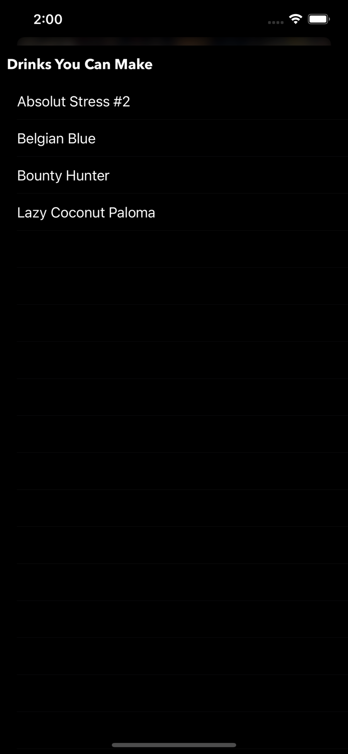 Bartendr - Discover Cocktails