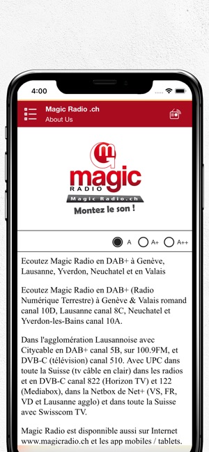 Magic Radio .ch on the App Store