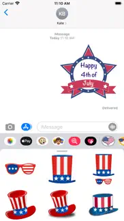 happy independence day emojis iphone screenshot 1