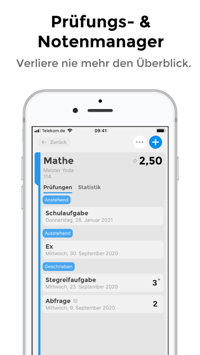 Notenapp - Schulplaner digital