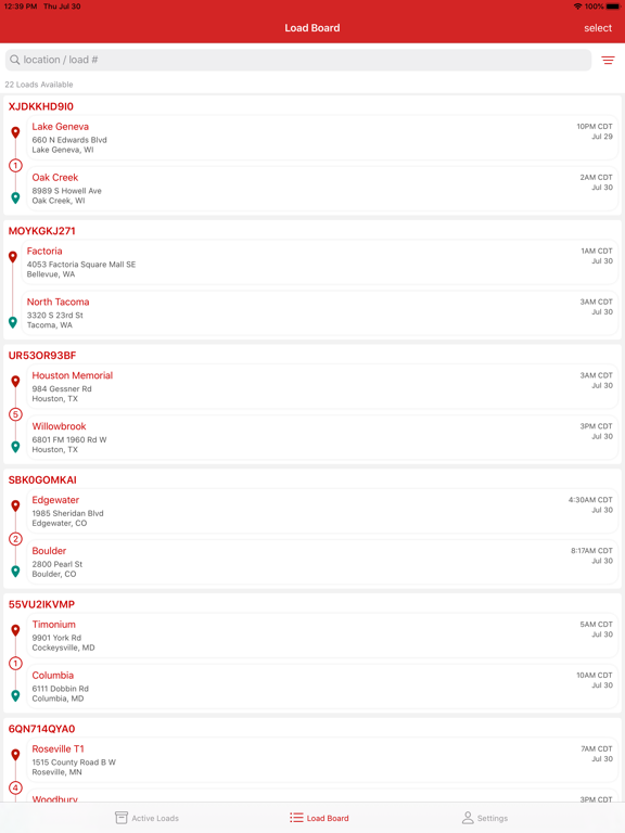App screenshot