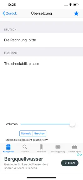 Game screenshot German to English Phrasebook apk