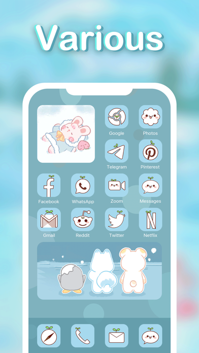 aIcon: aesthetic theme & icons Screenshot