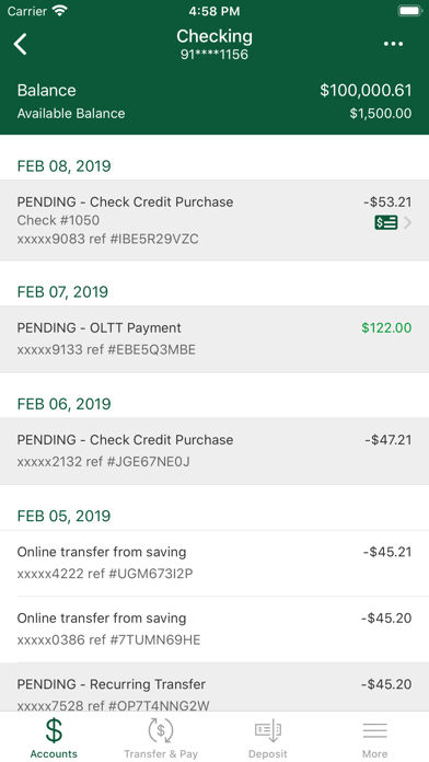 First Bank – Mobile Banking Screenshot