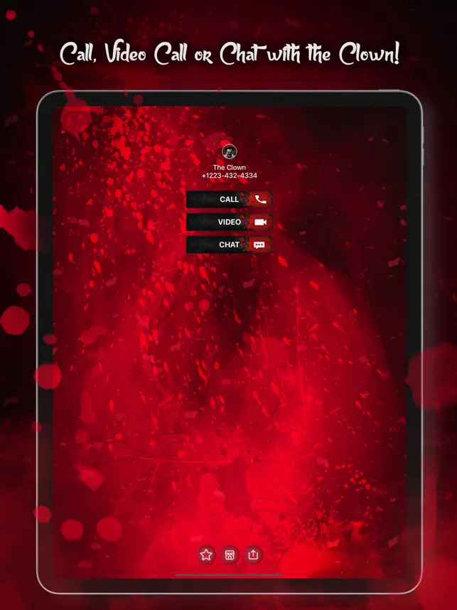 キラー ピエロ ビデオ通話 テキストメッセージゲー‪ム‬9+_3