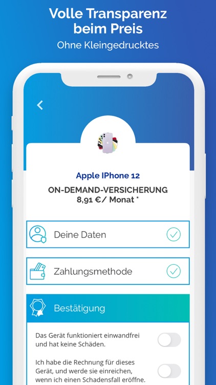 Klinc On-Demand Versicherung screenshot-5