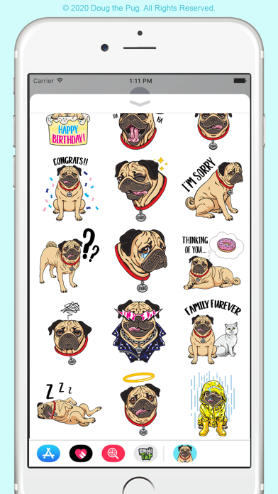 Doug the Pug Stickers Screenshot