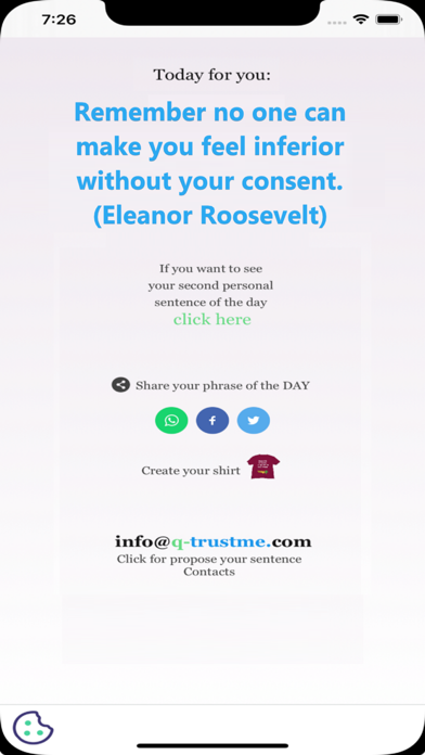 Your Daily Quote, Day Aphorism Screenshot