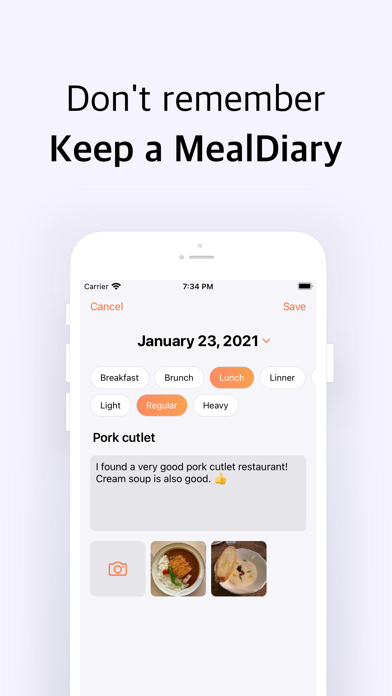 Mealiary - Food Diaryのおすすめ画像2