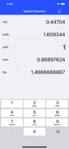 Speed Converter screenshot #1 for iPhone