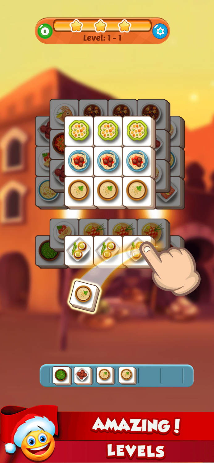 Food Master Tile Connect Game