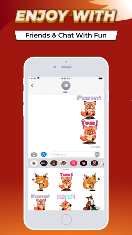 Fox Fun Emojis Stickers screenshot-3