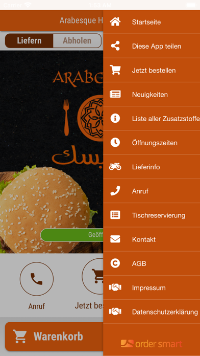 Arabesque Heimservice Screenshot