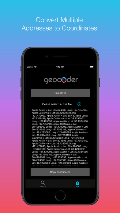 Geocoder App Screenshot 2 - AppWisp.com